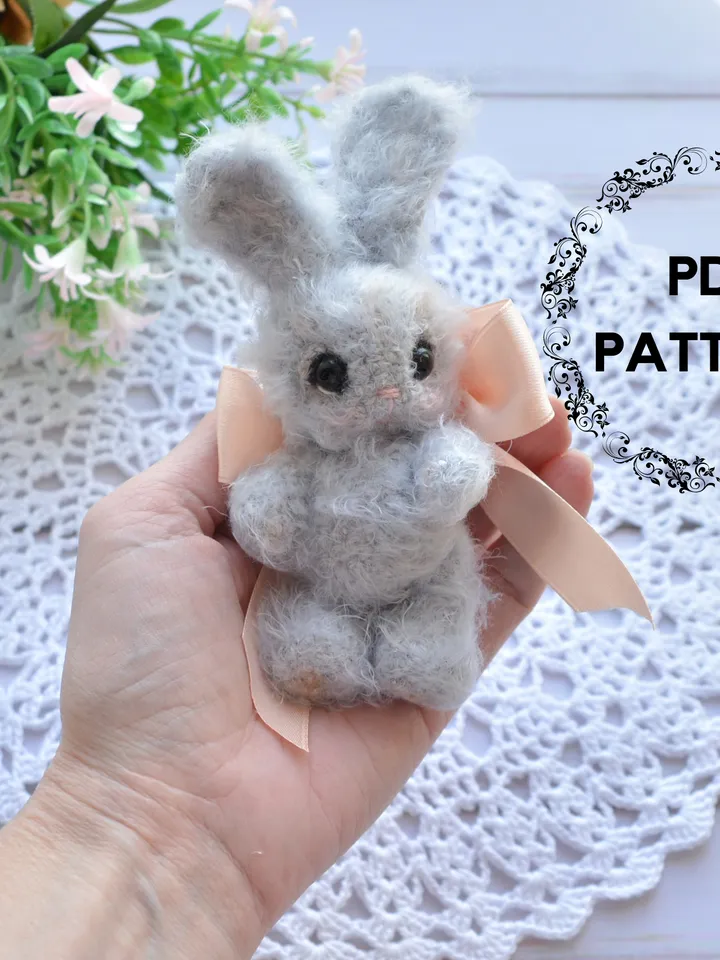 Amigurumi bunny crochet pattern, bunny toy pattern