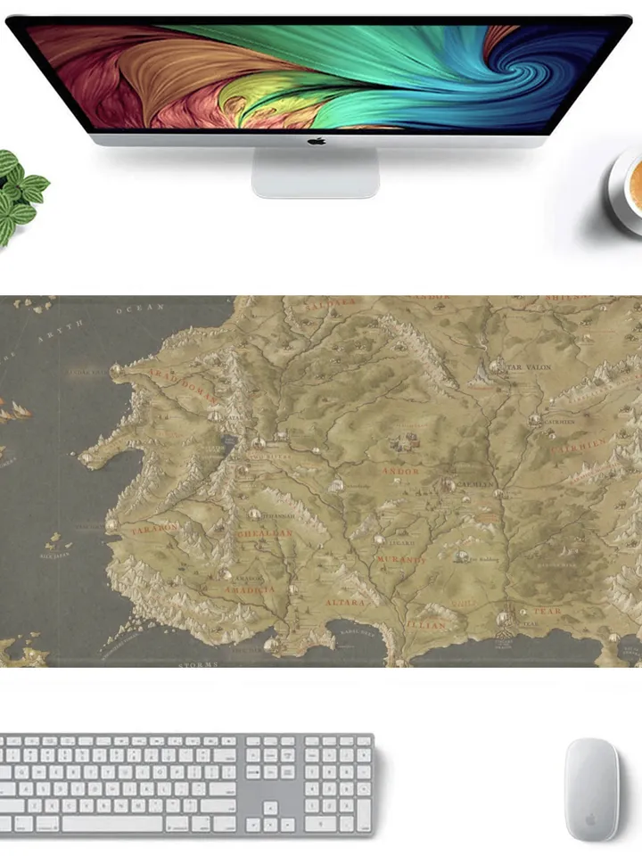 Wheel Of Time Map Gaming Mousepad