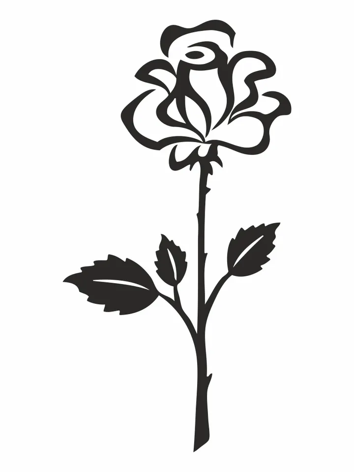 Rose silhouette, Black rose svg, Roses svg, Flower svg, Roses clipart, Roses bundle svg, Roses cut file