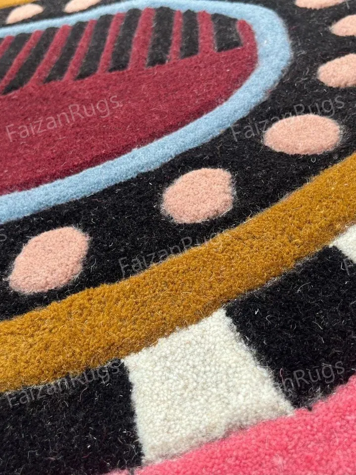9x12 Oval Shape Living Room Rug Hand Tufted Modern Rug Handmade Soft Wool Rug Large Area Rugs for Bedroom Dining Hallway 5x8 6x9 8x10 10x14