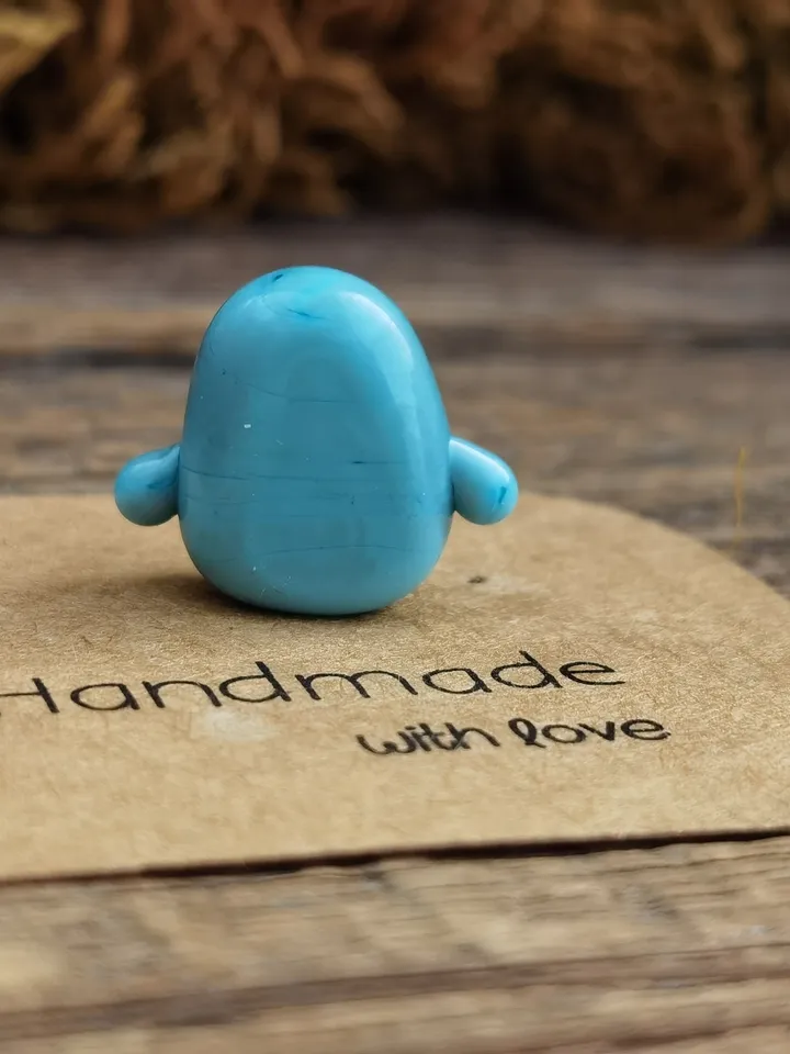 Tiny monster miniature, glass monster figurine, monster sculpture for terrarium decoration or fairy garden decor