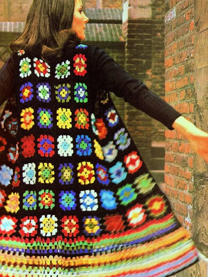 Waistcoat crochet pattern, granny squares waistcoat crochet , easy waistcoat crochet pdf