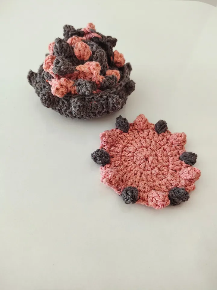 Coaster crochet pattern, flower coaster crochet, set coaster and basket crochet pattern instant download