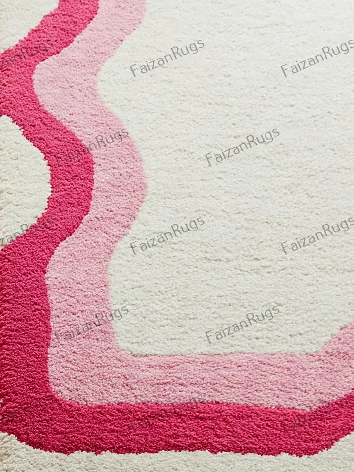 8x10 rug, pink border rug,Soft rug, aesthetic kids rug,Large area rug, Home Décor, living room,Dining decor,Bedroom rug,9x12,10x14,6x9,pink.