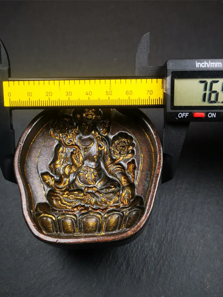 Gandhanra Tibetan Buddha Statue Mold,Green Tara,Tsa Tsa Copper Mould For Making Clay Buddha Statue,Tsha Tsha