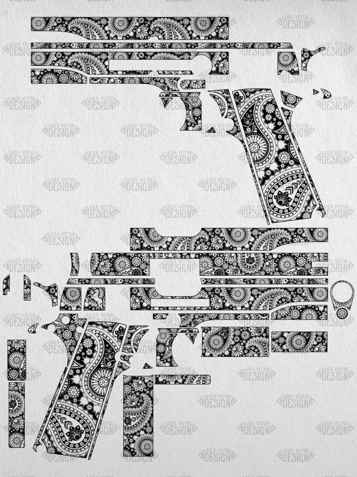 VECTOR DESIGN Colt 1911 government Ornament