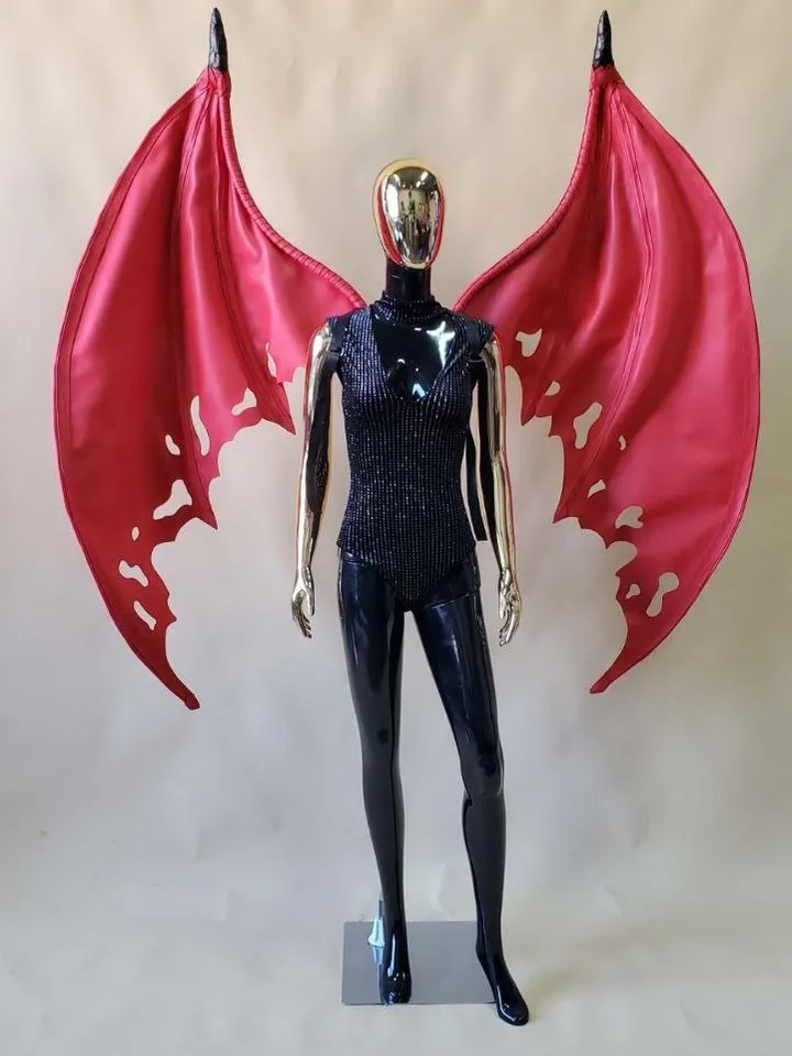 bat wings, demon wings, gargoyle wings, bat costume, dragon wings, red wings