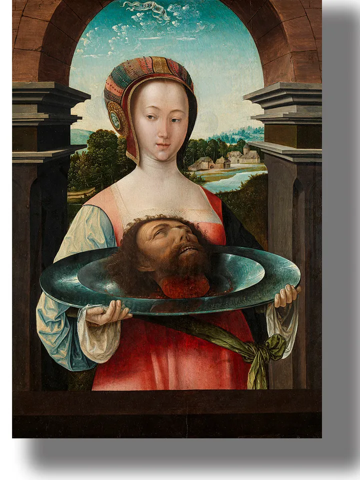 Salome with the head of John the Baptist.