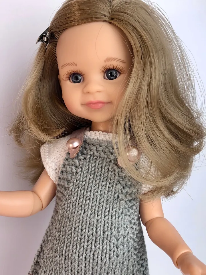 Paola Reina Doll 5 ITEMS Set: Exclusive Handmade Outfit - Sundress, Sweater, T-short, Moccasins