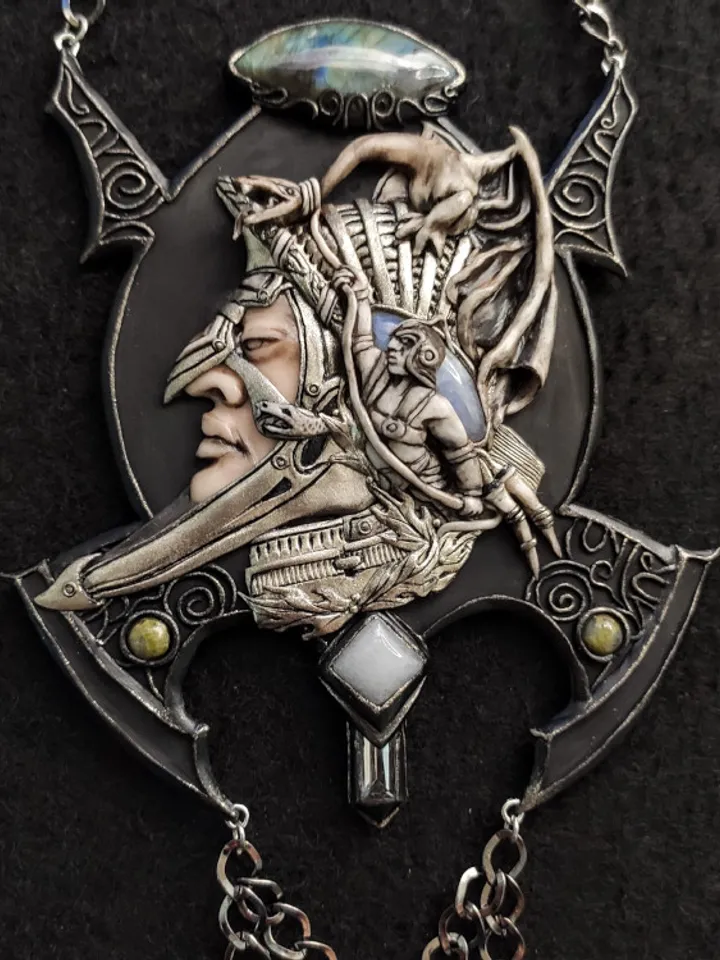 Dragon Necklace, Mens Dragon Amulet, Steampunk Necklace, Steampunk Dragon