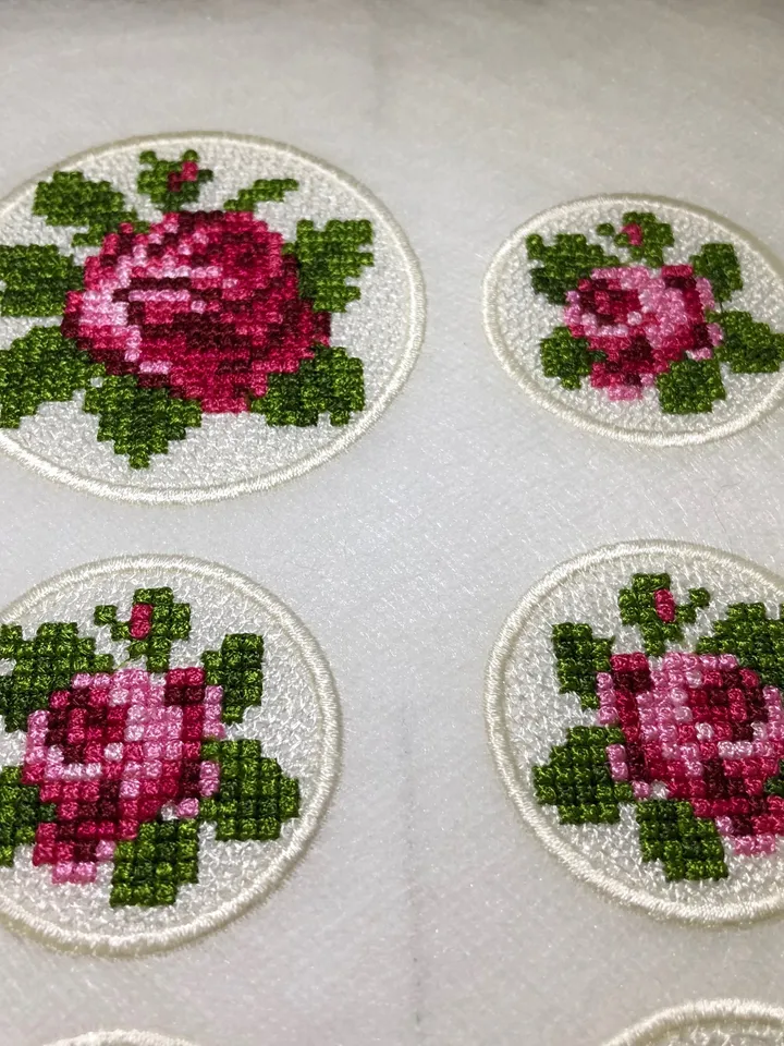 FSL cross-stitch jewelery set machine embroidery design digital embroidery pattern Free standing lace embroidery motif 3D embroidery design