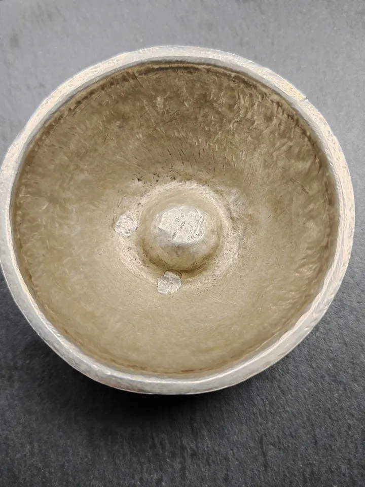 Authentic Tibetan Buddhist Water Offering Bowls from Yachen Gar,Yonchap Bowls,Made of Silver,1 Set of 7 Bowls,100+ Years Old,87×34mm