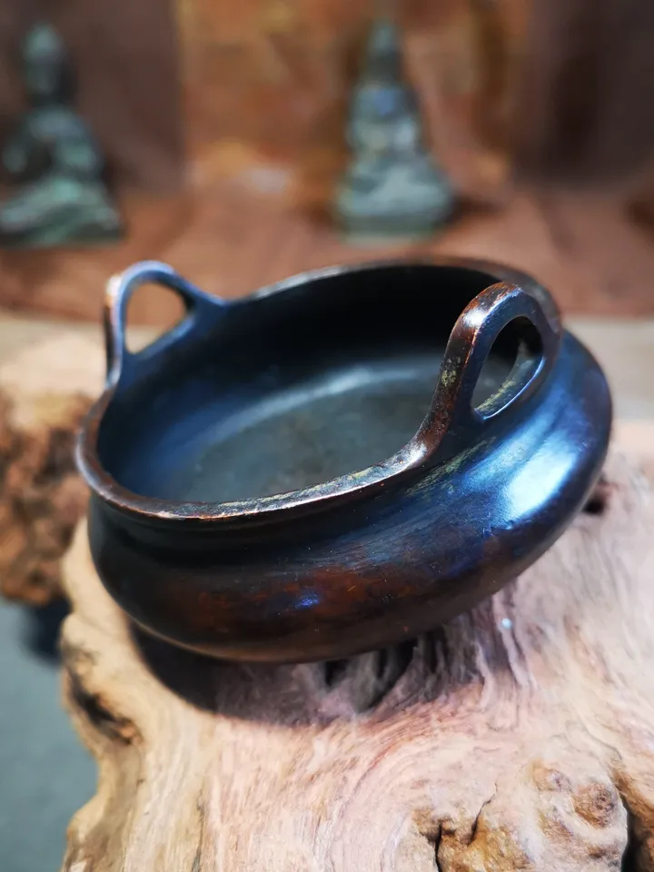 Gandhanra Vintage Chinese Censer,Amphora Incense Burner,for Incense and Offering