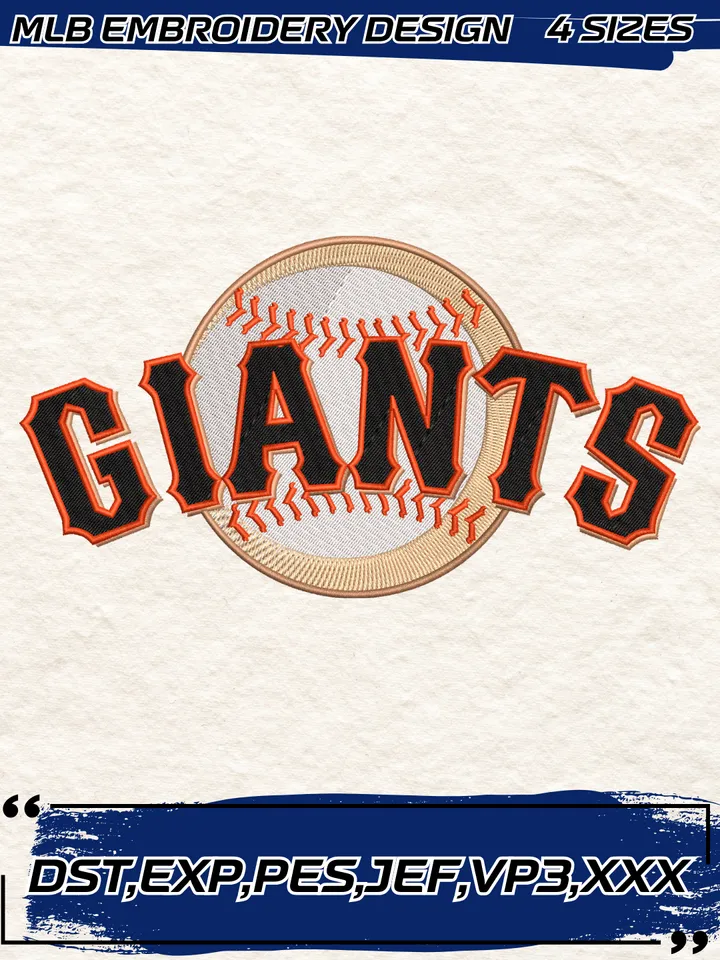 San Francisco Giants Logo Embroidery Design,MLB Embroidery Design,Machine Embroidery Design File,4 Sizes, Digital Download