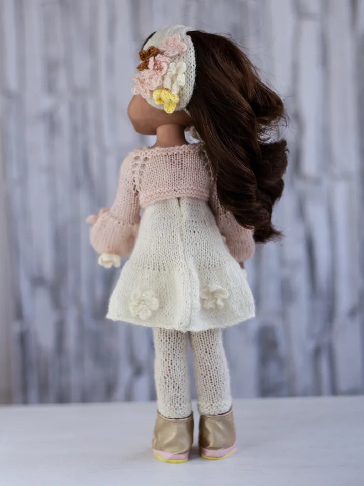 Knitted clothes for a doll, Paola Reina doll, Little Darling Dianna Effner doll 13 inch