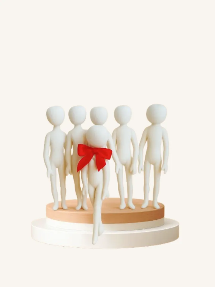 Set of 6 Hand-Sewn 11in Muslin Blank Doll Bodies – Ready-to-Stuff Textile Doll Bases