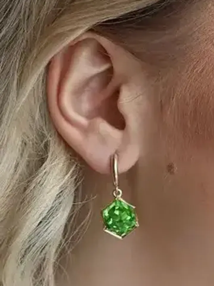 Women's Silver 925 Earrings with Sultanite