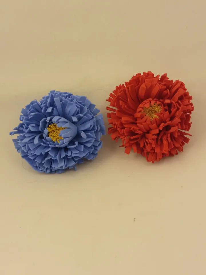 2 handmade brooches on pin/flowers brooch/women's accessories/women's jewellery/gift for her/mother Day gifts/grandma