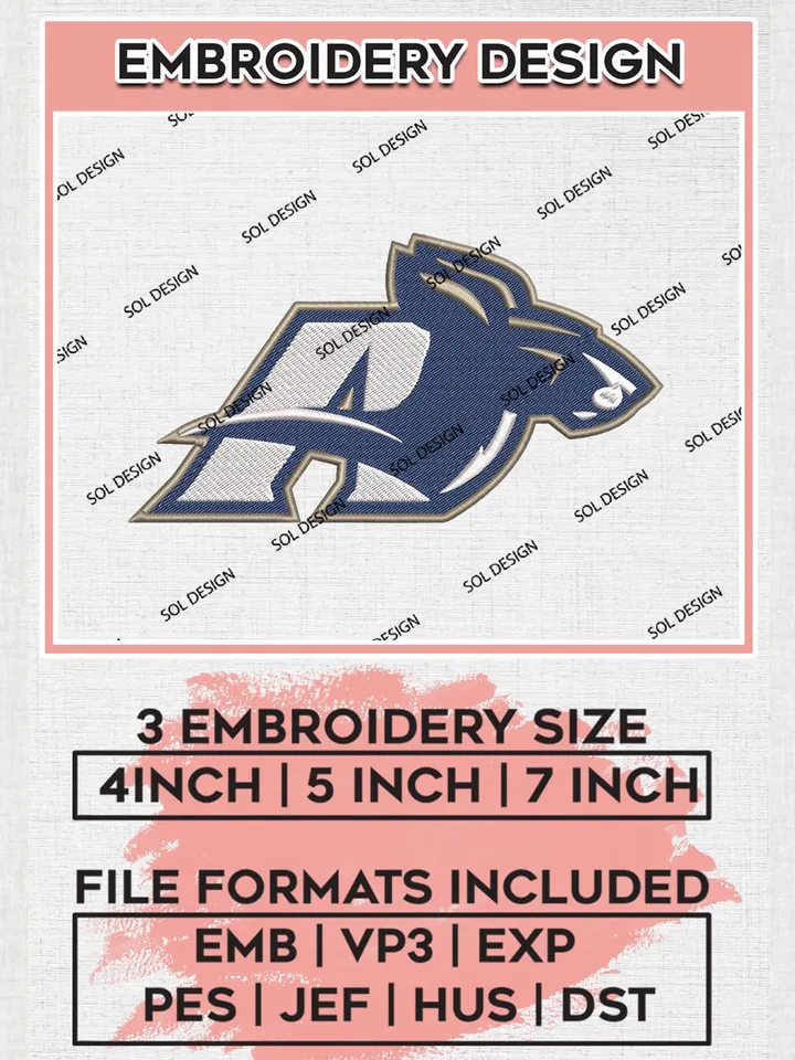 NCAA Akron Zips Team Mascot Logo Machine Embroidery Design, NCAA Akron Zips Team Design Design files, NCAA Team Embroidery Designs, NCAA Machine Embroidery Designs, Digital Download