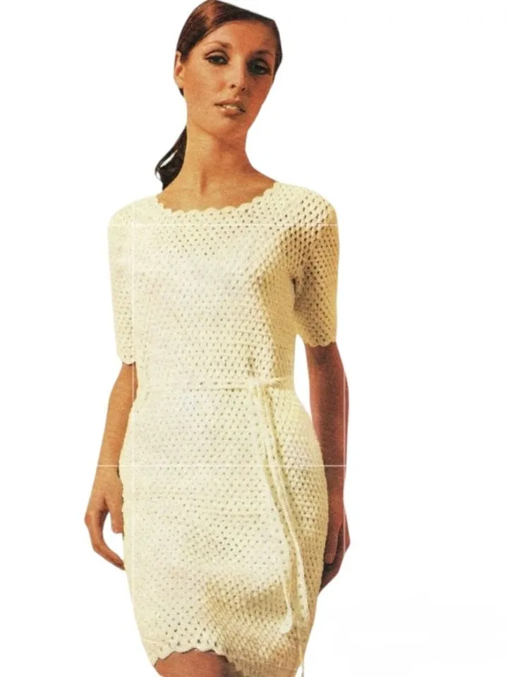 Dress crochet pattern, crochet dress, summer dress instant download pdf