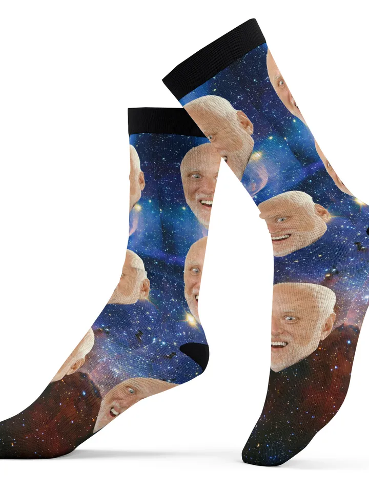 Custom Face Socks in Galaxy Style