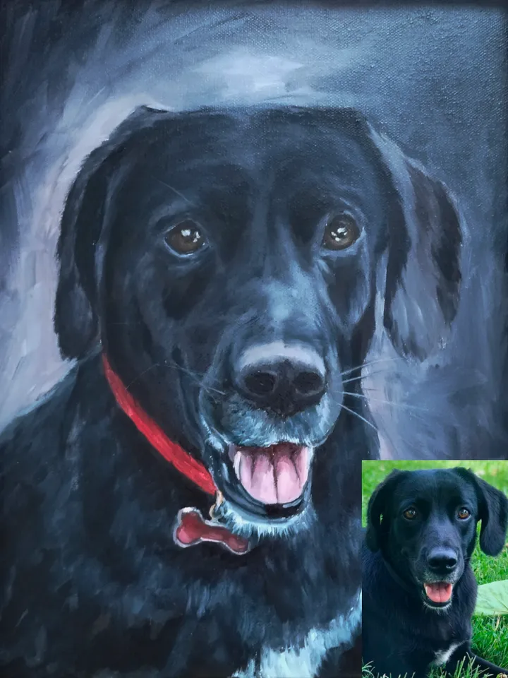 Custom Pet Portrait oil painting from photo Commission Unique gift Animal portrait Cat painting