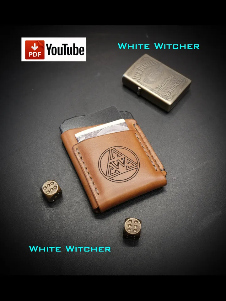 Pocket wallet - leather pattern. MW18