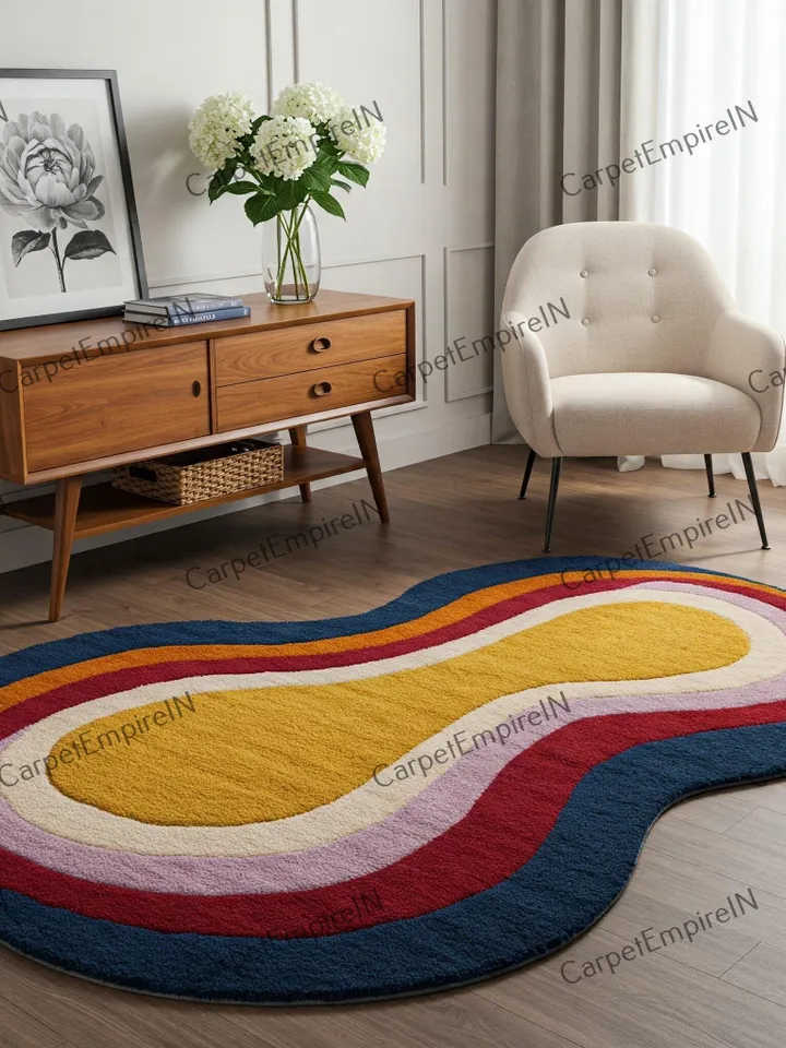 8x10 Irregular rug, handmade layered rug, personalized gift, housewarming gift, living room rugs, kids' rugs, custom rug, 2x3, 4x6, 5x7, 6x9