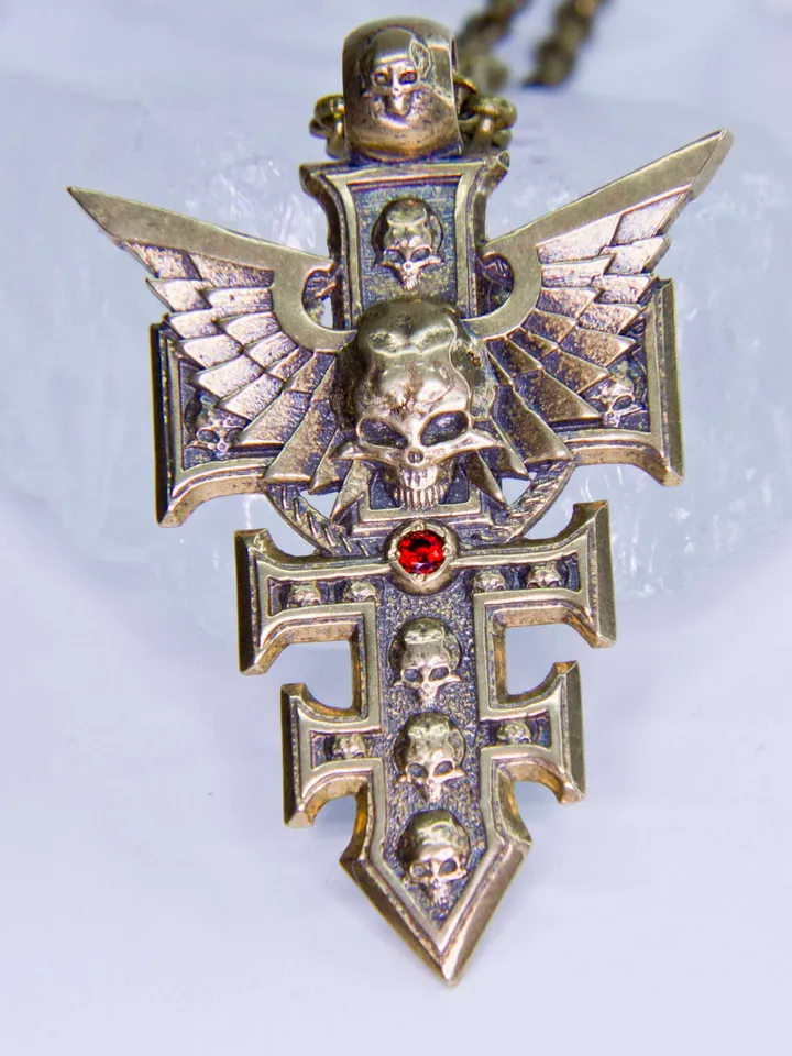 Brass Inquisitorial Rosette Ordo Malleus from Warhammer 40k world