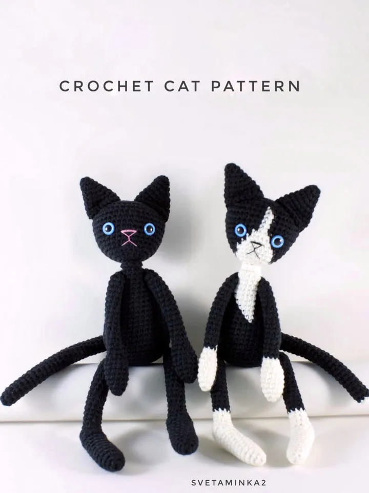 Crochet Cat Pattern. Amigurumi Cat Pattern. Cute Amigurumi Stuffed Toy. Digital Download. PDF.