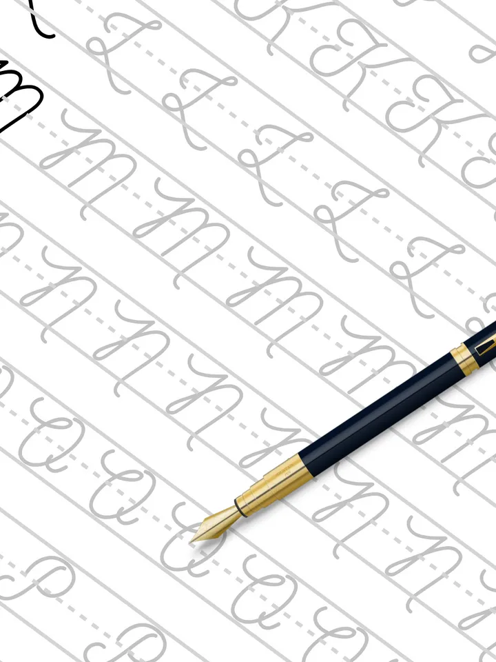 Calligraphy Workbook, Beginner Hand Lettering, Calligraphy Practice Sheets