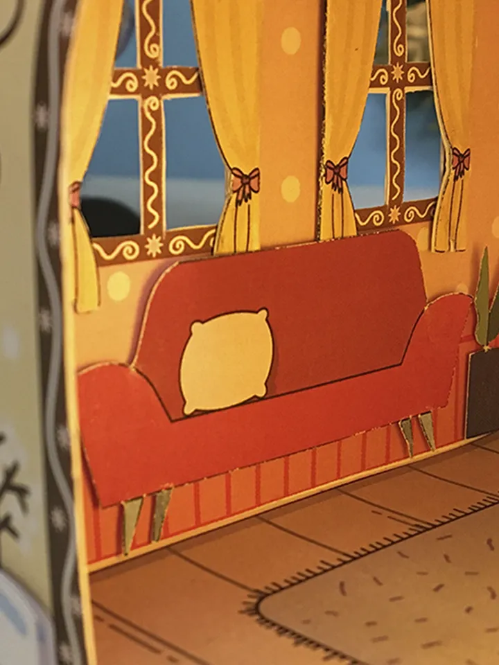 New Year's house-lantern made of paper