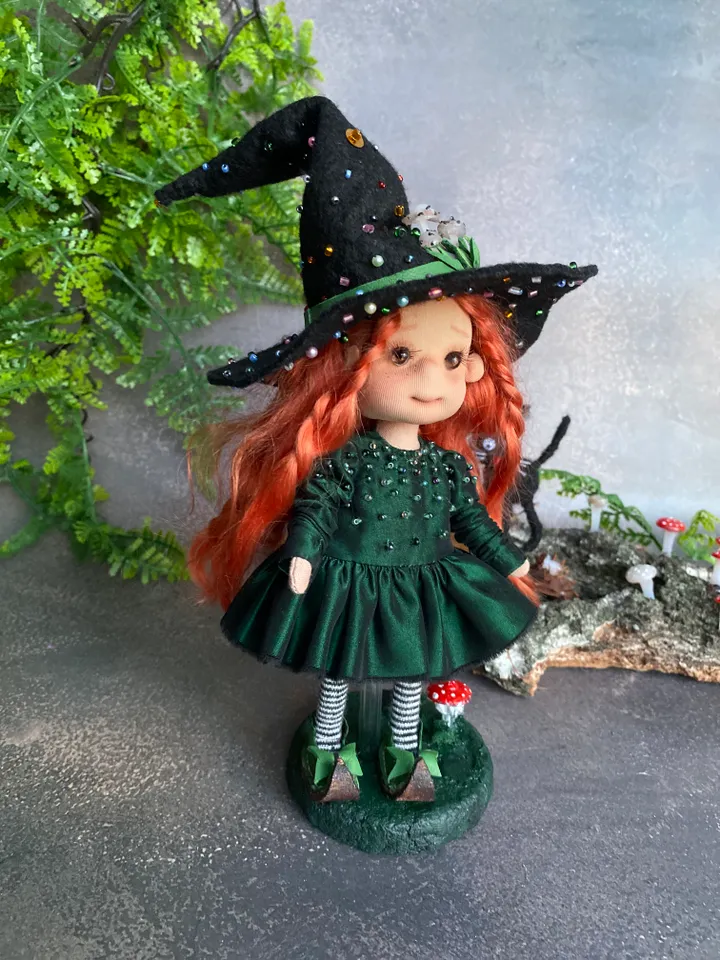 CUTE WITCH DOLL HANDMADE
