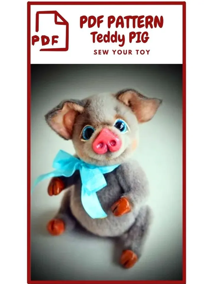 PDF PATTERN PIG Teddy Toy