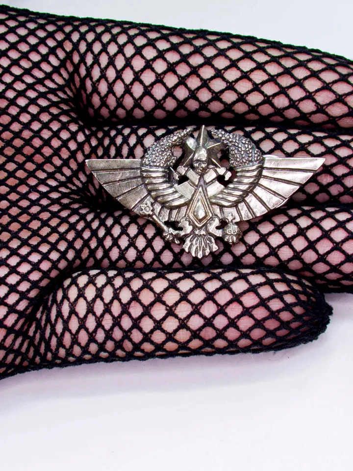 Aquila of the Valhallan Ice Warriors Badge (German Silver CuNiZn)