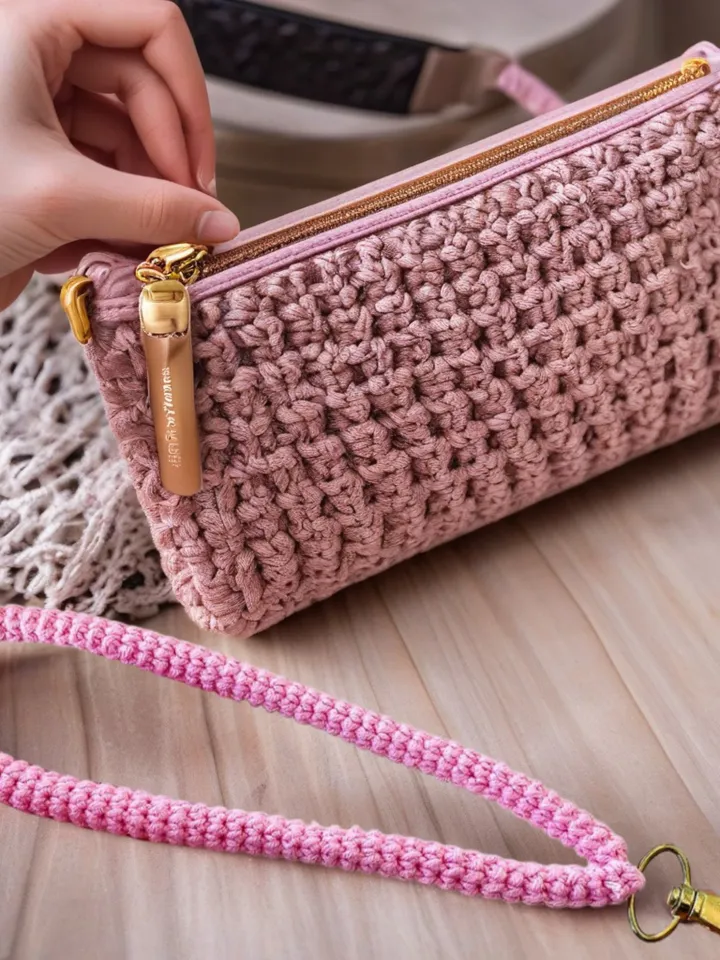 Crochet Cord For Wallet Handle Pattern PDF - Simple Crochet Bag Strap Design - Beginner Bag Cord Tutorial For Your Handmade Diy Project