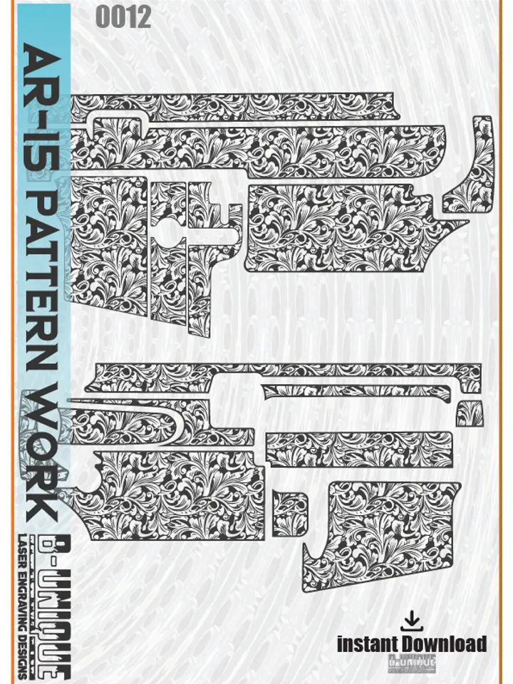 AR-15 Scroll pattern work