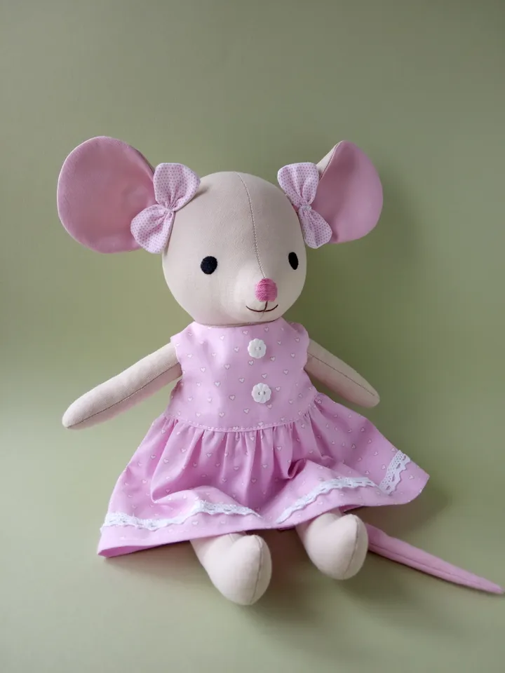 Mouse Doll Sewing Pattern (With Clothes)
