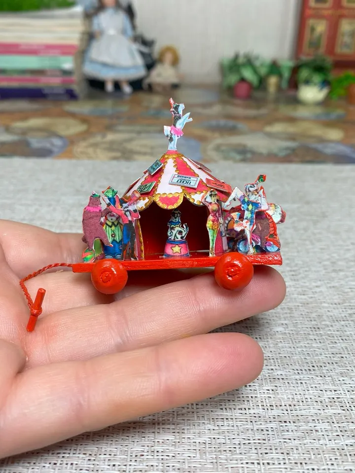 Tutorial. Puppet circus. 1:12.Dollhouse miniature.
