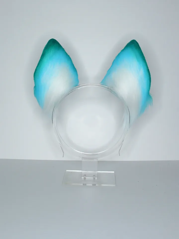 Anemo Genshin Impact faux fur cat ears on headband