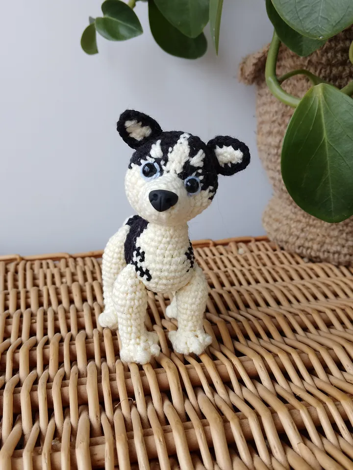 Miniature dog Realistic Husky. plush puppy toy. Dog doll plush toy Husky. Stuffed dog husky gift for friends