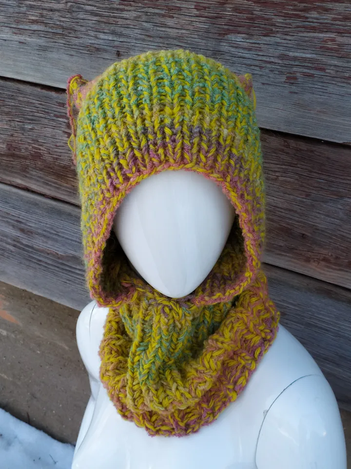 Boho hood with ears