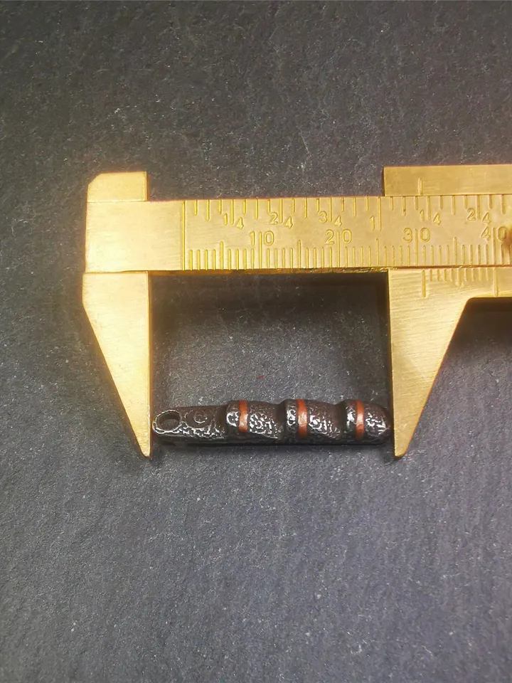 Gandhanra Handmade Tibetan Amulet Pendant,Tibetan Ladder of Heaven, Made of Cold Iron,1.26"