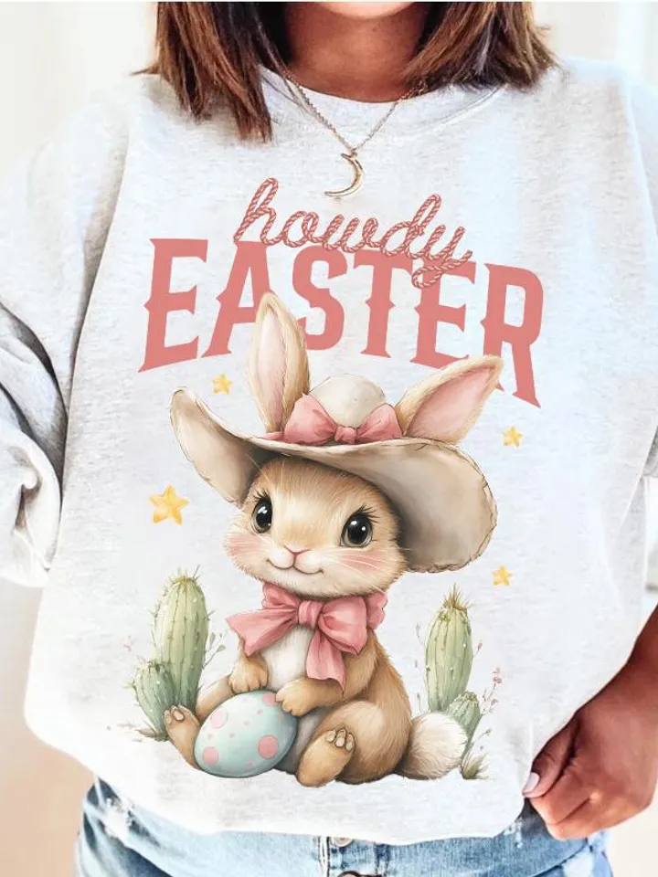 Howdy Easter PNG, Digital Download,Easter png,Kids Easter png,Digital Design,Happy Easter,Western Easter png,Western Bunny png,Trendy png