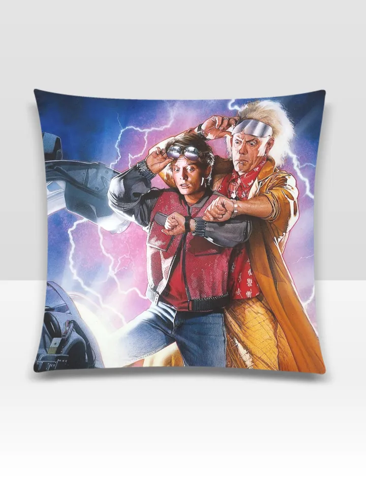 Back To The Future Pillow Case (2 Sided Print)