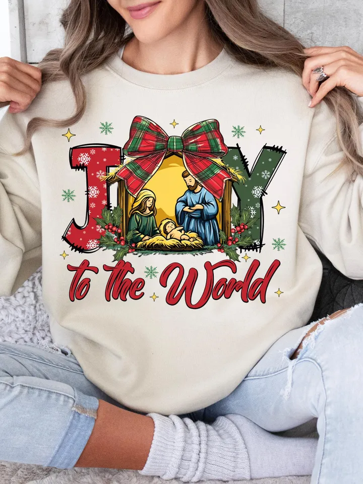 Christian Christmas Png, Joy To The World Png, Coquette Jesus Christmas Png, Baby Jesus Png, Bible Verse Png, Nativity Png, Oh Holy Night