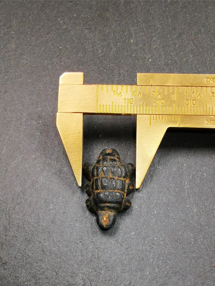 Gandhanra Handmade Tibetan Amulet,Obsidian Carved Scorpion Guru of Padmasambhava Pendant,1.38"