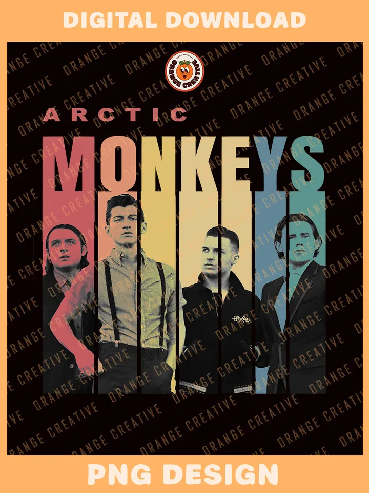 Vintage Ar.tic Monkeys Band Bootleg T-shirt PNG, 90s Bootleg Template, Graphic Rock  Band PNG Files, Custom Bootleg Music Tee, Digital Download