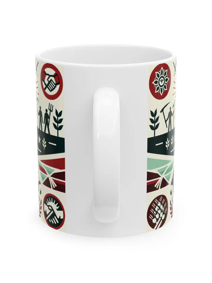 Ceramic Mug, Sí Se Puede Coffee Cup, Worker Solidarity Gift, Social Justice Mug, Farm Workers Unite Cup, César Chávez Day Gift, 11oz &