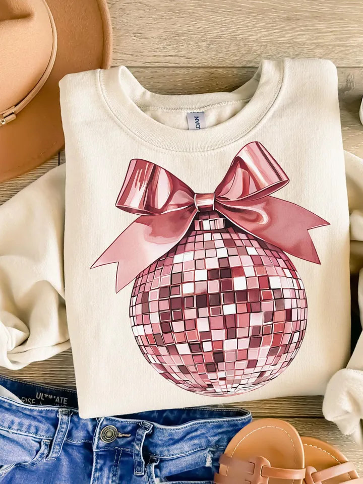 Disco ball png, New Years png,2025 png, Pink Christmas png,Christmas sublimation,Coquette,Trending png,Retro Holidays png, Holiday vibes png